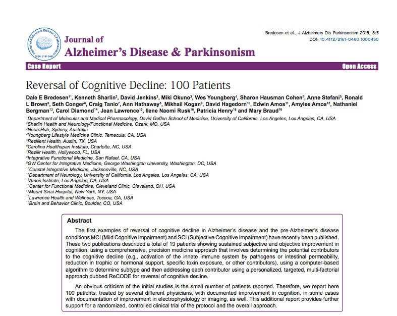 Journal of Alzheimer’s Disease and Parkinsonism