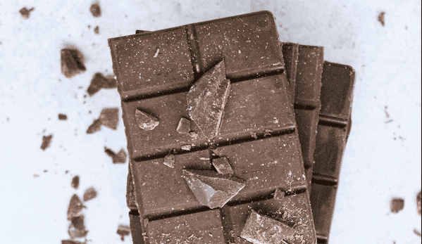 Pieces of chocolate bars