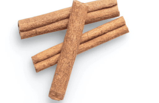 Three sticks of cinnamon