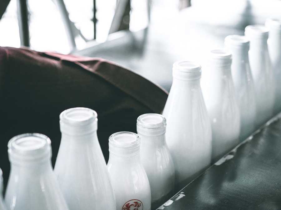 Bottles of milk