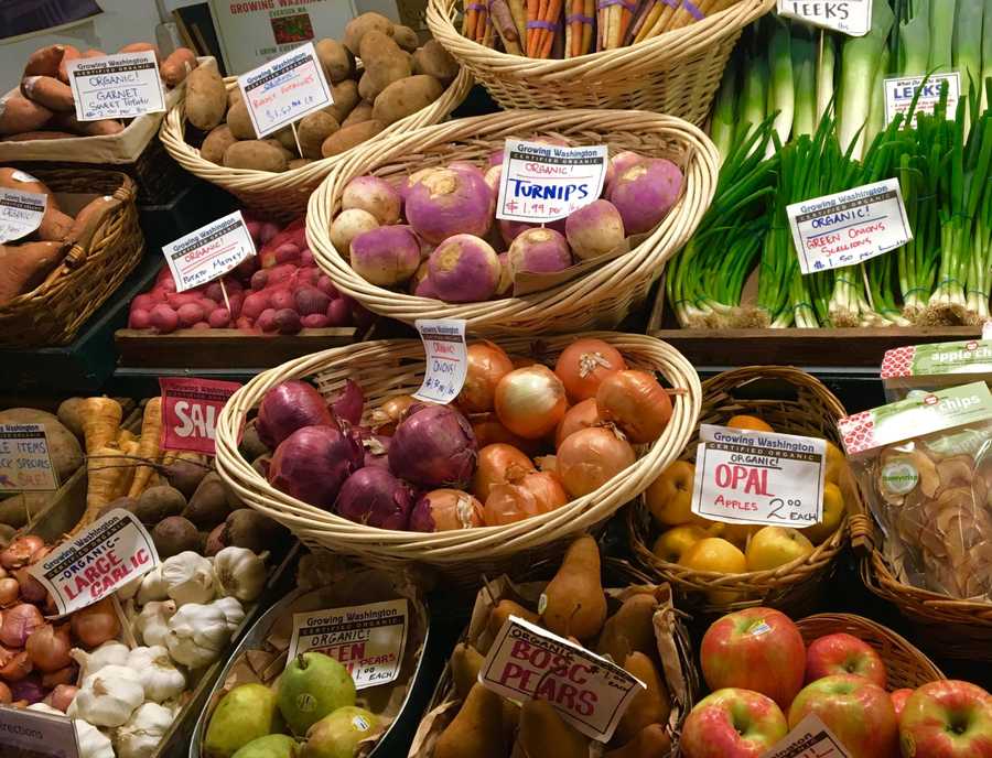 Produce at a farmer's market